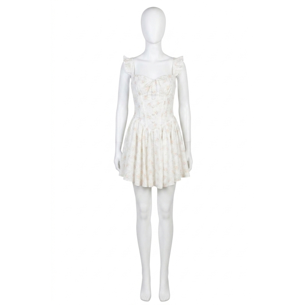 NEW KESTAN ariah mini dress in white